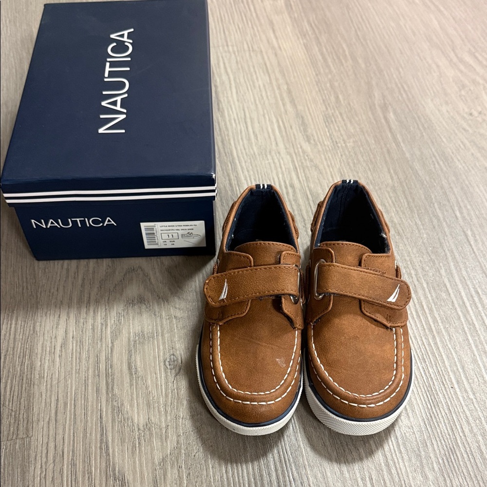Nautica Tan Boat Shoes for Kids